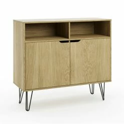 Dunelm Bella 2 Door Sideboard Oak Effect -furniture Shop 30817125 alt05