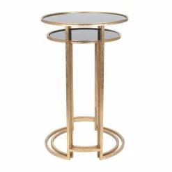 Pacific Lifestyle Pacific Veneziano Set Of 2 Nest Of Tables, Iron & Glass -furniture Shop 30821749 alt02
