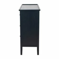 Pacific Lifestyle Pacific Chelmsford 4 Drawer Chest, Black Painted Pine -furniture Shop 30821759 alt04